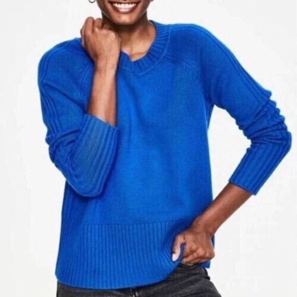 Boden Ladies Heidi Sweater, Wool Blend, Royal Blue, UK XS - Picture 1 of 14